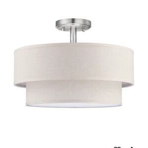 Lights 15 Inch Semi Flush Mount Close to Ceiling Light Fixture,